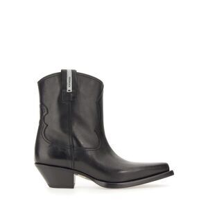 PREMIATA Women's Leather Cowboy Boots Women BLACK